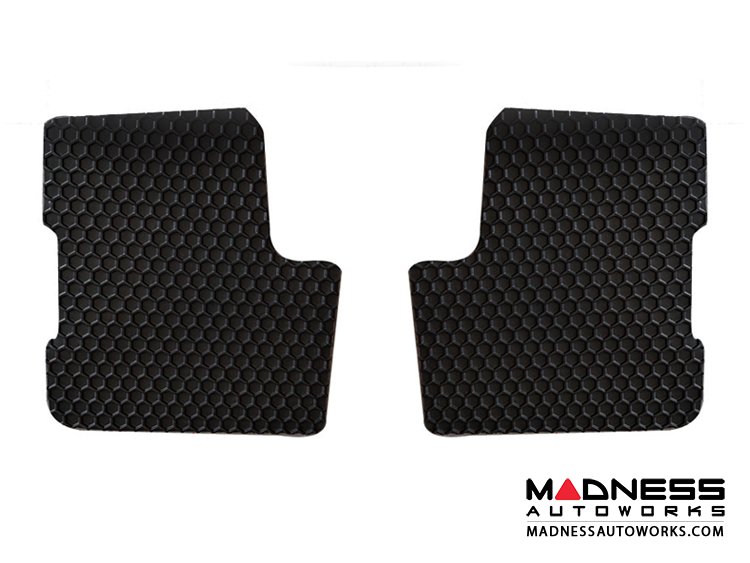 FIAT 500 Floor Mats All Weather Rubber Hexomat Front + Rear Set